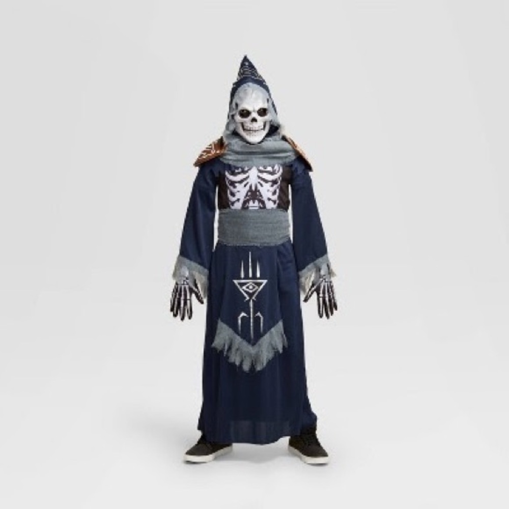Kids Reaper Costume - Blue and Gray